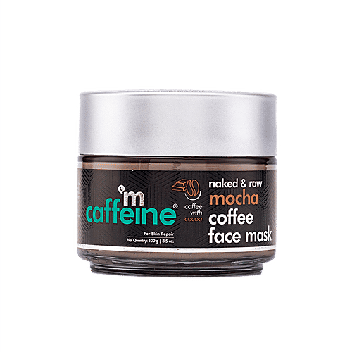 mCaffeine Skin Repair Mocha Coffee Face Mask - Sebum Control, With Cocoa & Bentonite Clay, 100 g