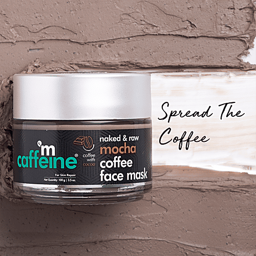 mCaffeine Skin Repair Mocha Coffee Face Mask - Sebum Control, With Cocoa & Bentonite Clay, 100 g
