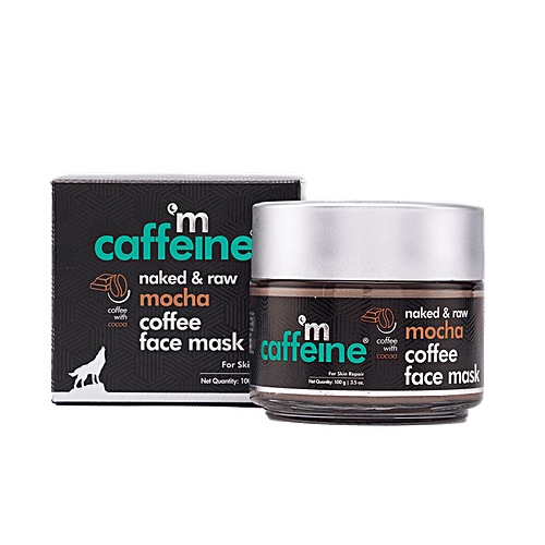 mCaffeine Skin Repair Mocha Coffee Face Mask - Sebum Control, With Cocoa & Bentonite Clay, 100 g