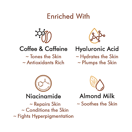 Buy MCaffeine Latte Coffee Sleeping Face Mask With Hyaluronic Acid