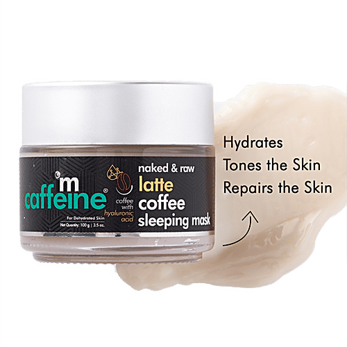 Buy MCaffeine Latte Coffee Sleeping Face Mask With Hyaluronic Acid