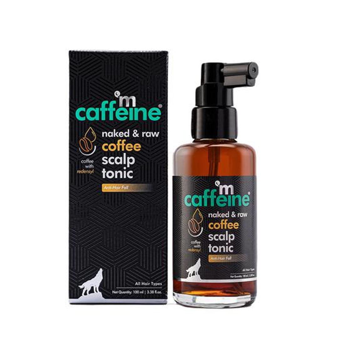 mCaffeine Naked & Raw Coffee Scalp Tonic - Reduces Hairfall, Promotes Growth, 100 ml 