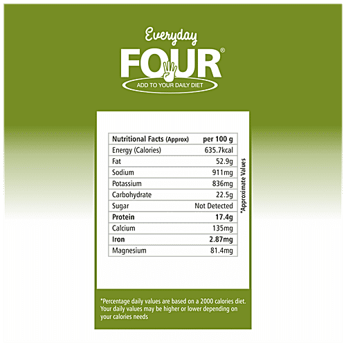 Buy Everyday Four Pistachio Nuts Roasted & Lightly Salted, Low