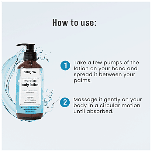 Buy Sirona Hydrating Body Lotion Intense & Deep Moisturisation Online