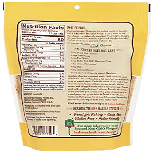 Buy Bobs Red Mill Hazelnut Flour Finely Ground, Quality Nuts, Used