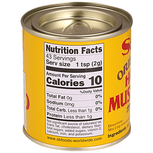 S&B Oriental Hot Mustard Powder - For Japanese & Chinese Dishes, 85 g Tin