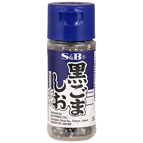 S&B Sesame Salt - Black, Granulated, Seasoning For Salads, Rice Balls, 35 g  