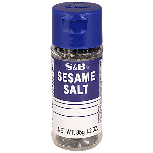 S&B Sesame Salt - Black, Granulated, Seasoning For Salads, Rice Balls, 35 g  