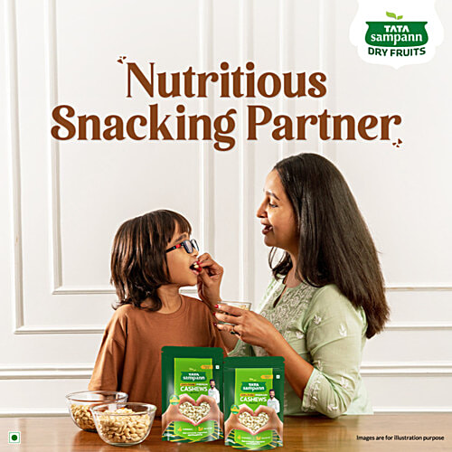 Tata Sampann Premium Cashews, 500 g Rich in Protein, Rich in Magnesium & Phosphorus, Crunchy Nuts