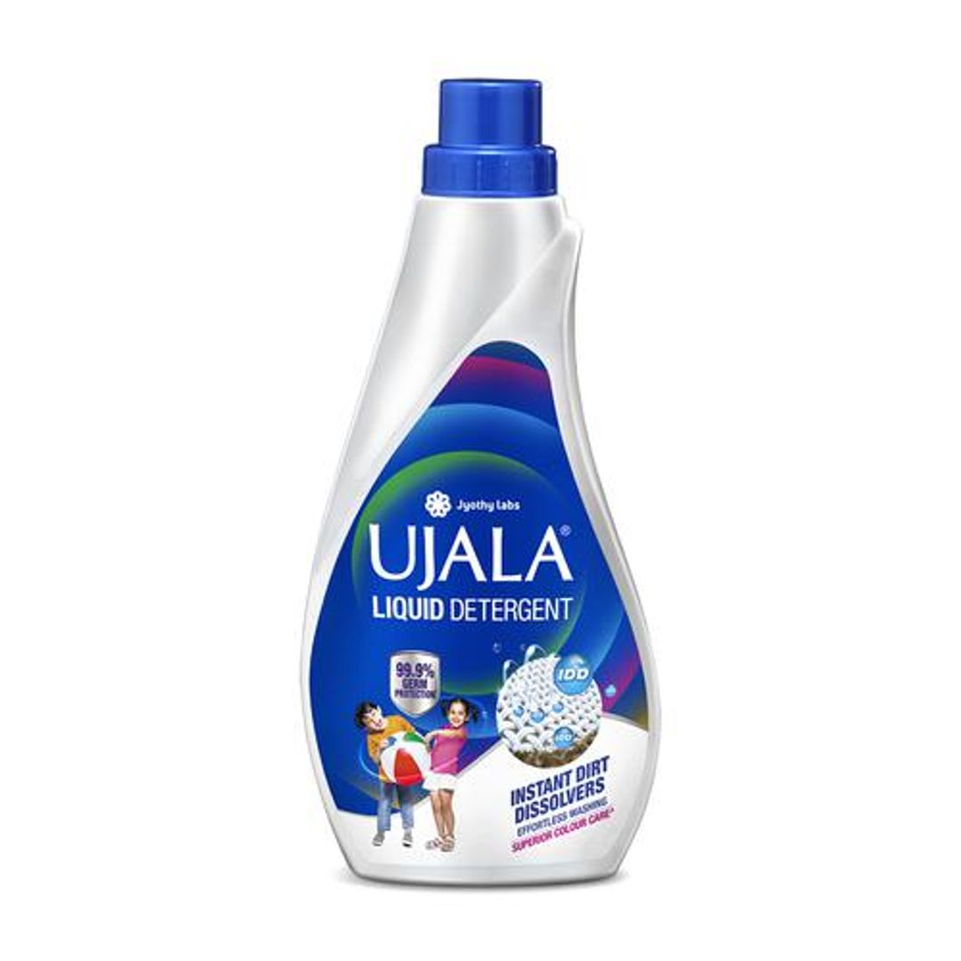 Ujala Liquid Detergent - With Instant Dirt Dissolvers, 99.9% Germ Protection, 430 ml Bottle