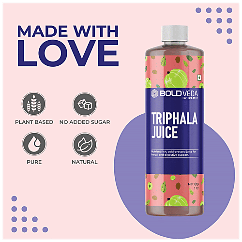 Buy Boldveda Triphala Juice ColdPressed, NutrientRich, Supports