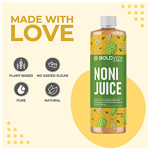 Buy Boldveda Noni Juice ColdPressed, NutrientRich, Supports