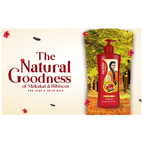 Karthika Hair Fall Shield Shampoo - Enriched With Shikakai & Hibiscus, For Long & Thick Hair, For Men & Women, 650 ml  