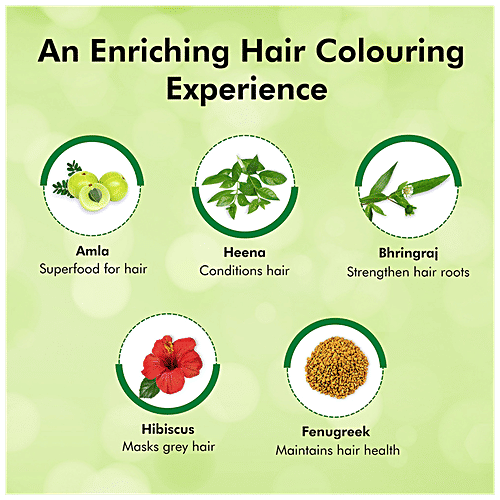 Indica Easy Do-It-Yourself Shampoo Hair Color - With 5 Herbal Extracts, No Ammonia, Long-Lasting Formula, 180 ml Natural Black 1 