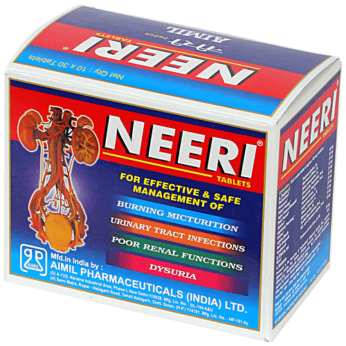 Buy AIMIL Neeri Tablets Burning Micturition, Ayurvedic Formula, For