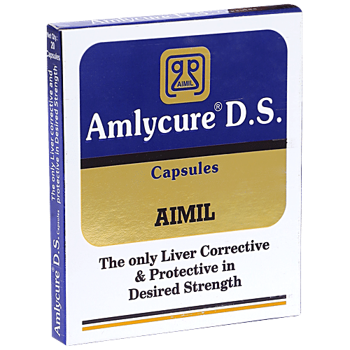 Aimil Amlycure D.S Capsule - With Botanical Extracts, Supports Liver Functions, 20 pcs  