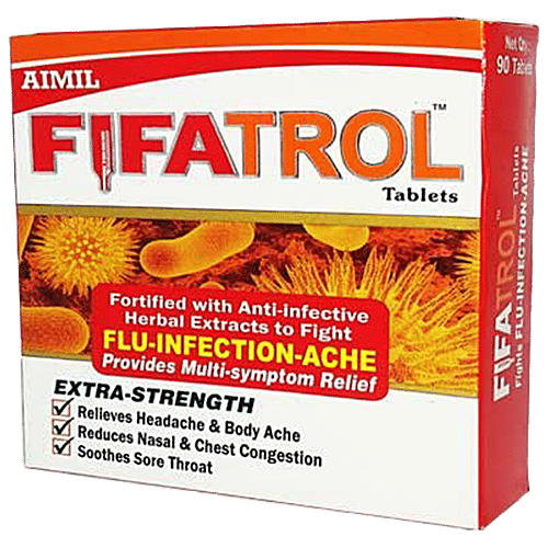 Aimil Fifatrol Tablets - Relieves Symptoms of Flu, Infection & Aches, 30 pcs  