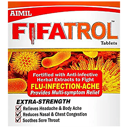 Aimil Fifatrol Tablets - Relieves Symptoms of Flu, Infection & Aches, 30 pcs  