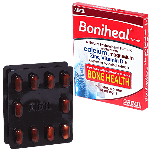 Buy AIMIL Boniheal Tablets Enhance Bone Health, Reduces Joint Pain, For Men & Women Of All