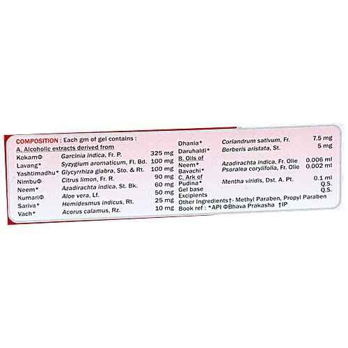 Aimil Purodil Anti-Acne Gel - Natural Formula, For Skin Infections, Fights Acne & Pimples, 20 g  