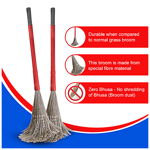 Buy Kleeno by Cello No Dust Broom With Telescopic Rod, High Quality