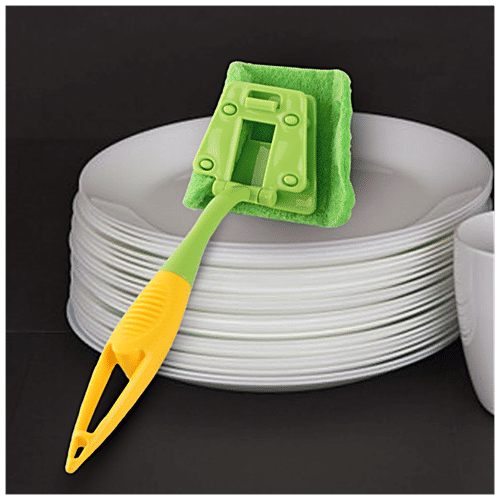 Kleeno by Cello Angular Handle - With Scrubber, High Quality, Easy To Use, 1 pc  