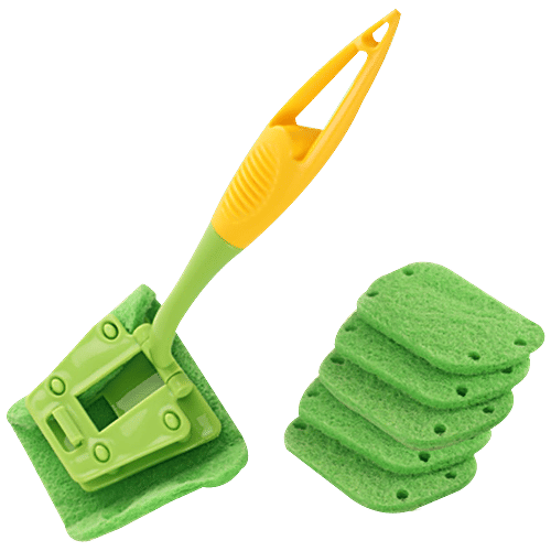 Kleeno by Cello Angular Handle - With Scrubber, High Quality, Easy To Use, 1 pc  