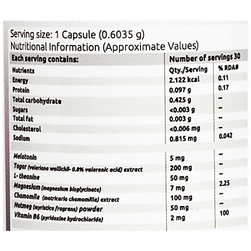 Mojocare Sweet Dreams Capsules - With Melatonin, L-Theanine & Magnesium, 30 pcs Improves Sleep Quality, Reduces Stress & Anxiety, Enhances Energy & Mood