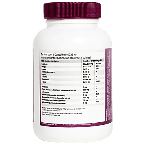 Mojocare Sweet Dreams Capsules - With Melatonin, L-Theanine & Magnesium, 30 pcs Improves Sleep Quality, Reduces Stress & Anxiety, Enhances Energy & Mood