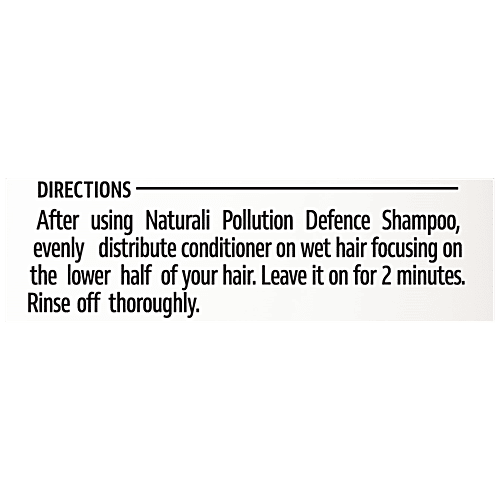 Naturali Pollution Defence Conditioner - Detoxifies & Softens Hair, Green Tea & Avocado, 80 ml  