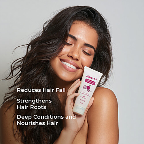 Naturali Hair Fall Arrest Conditioner - Detangles & Nourishes To Reduce Hair Fall, Red Onion & Bhringraj, 180 ml  