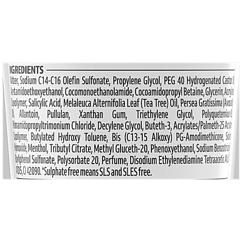 Naturali Daily Purifying Face Wash - Prevents Pimples & Controls Oil Balance, Tea Tree oil & Avocado, 50 ml