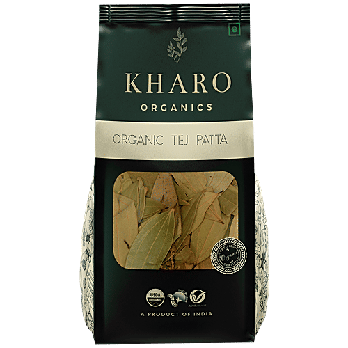 Kharo Organics Organic Tej Patta/Bay Leaves - Non GMO, Preservative & Chemical Free, 50 g Pouch 