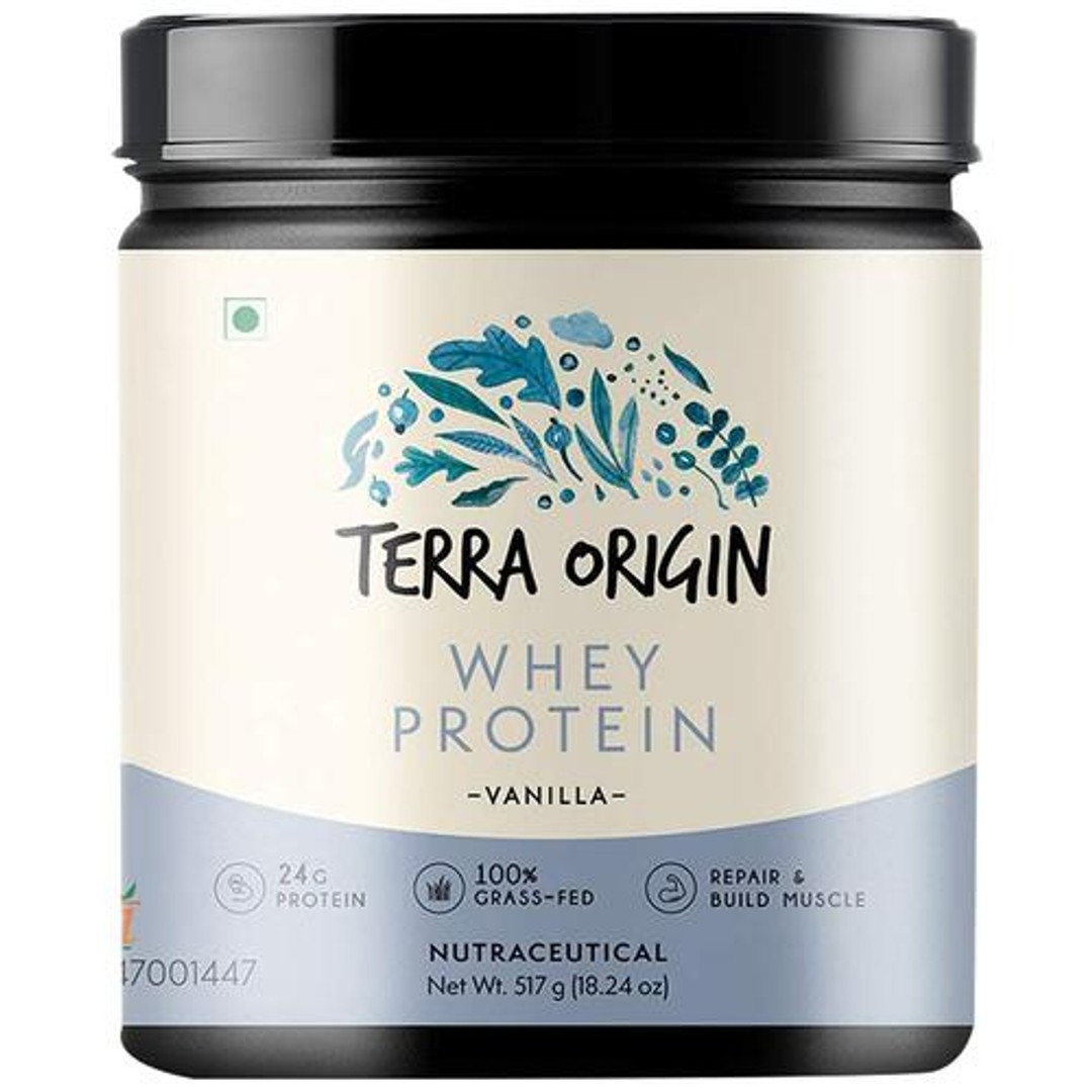 Buy Terra Origin Whey Protein Powder Builds Muscles, Vanilla Flavour