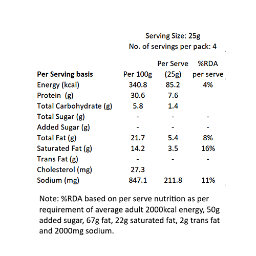 NUTORAS Parmesan Cheese Powder, 100 g  