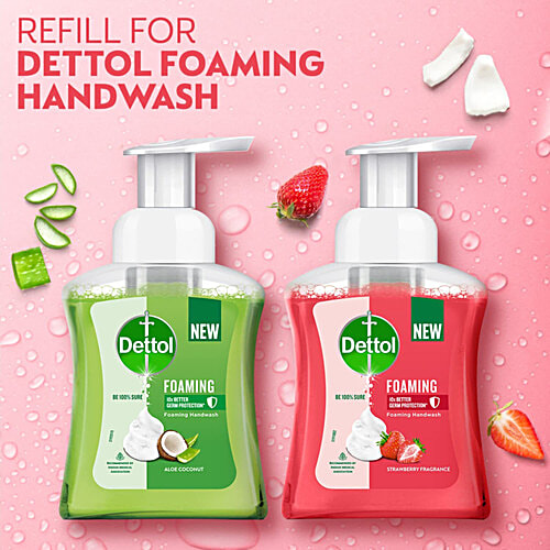 Dettol Aloe Coconut Foaming Handwash, 700 ml  10x Better Germ Protection