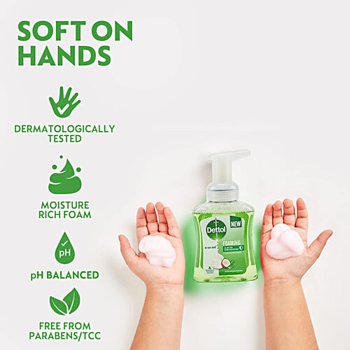 Dettol Aloe Coconut Foaming Handwash, 700 ml  10x Better Germ Protection