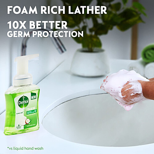 Dettol Aloe Coconut Foaming Handwash, 700 ml  10x Better Germ Protection