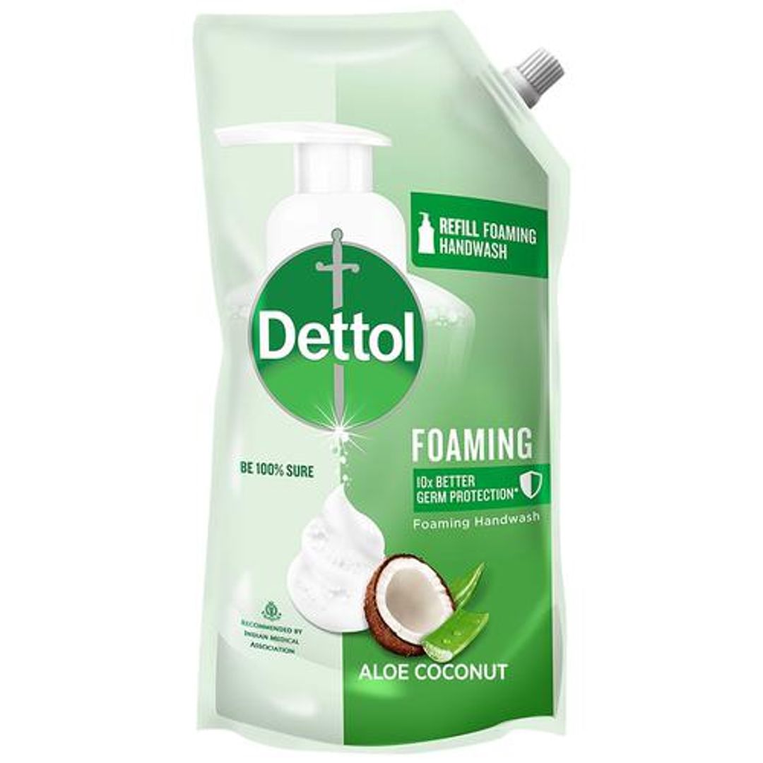 Dettol Foaming Handwash - 10x Better Germ Protection, Aloe Coconut, 700 ml 