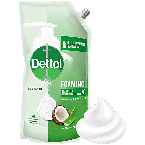 Dettol Aloe Coconut Foaming Handwash, 700 ml  10x Better Germ Protection