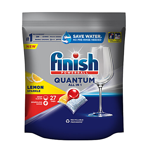 Buy Finish Powerball Quantum All in 1 Dishwasher Tablets Lemon Online