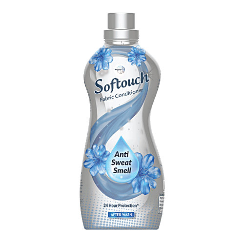 Wipro Softouch After Wash Fabric Conditioner - Anti Sweat Smell, 800 ml  with unbeatable fragrance & comfort