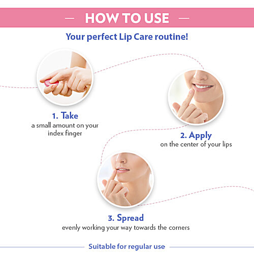 Vaseline Lip Therapy Rosy Lips, 17 g  Helps Moisturise Dry Lips, Easy to Carry