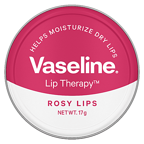 Vaseline Lip Therapy Rosy Lips, 17 g  Helps Moisturise Dry Lips, Easy to Carry