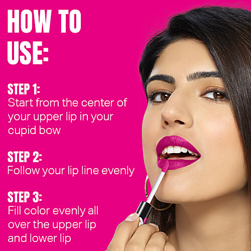 Elle 18 Lit Lip Colour, 5.6 ml Nude Pump Matte Finish, Long Lasting Liquid Lipstick, Transfer Proof