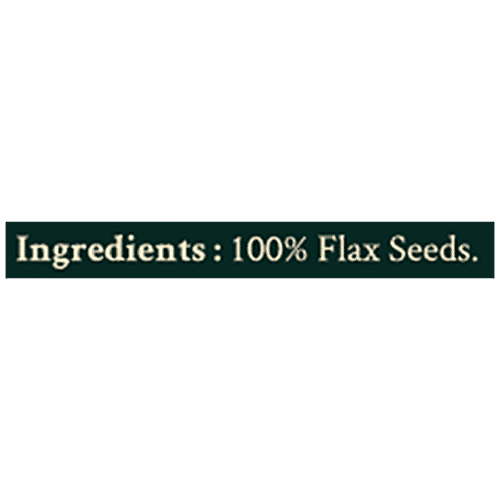 Kharo Organics Organic Flax Seeds - High Fibre & Nutrition, Non GMO, 100 g  