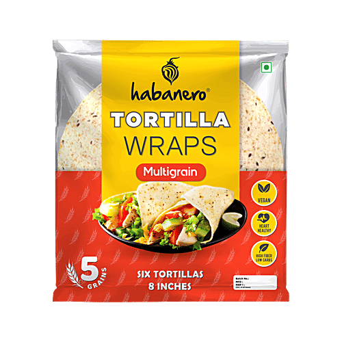 Habanero Multigrain Tortilla Wraps, 6 pcs