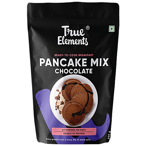 True Elements Chocolate Pancake Mix, 250 g  Ready To Cook Breakfast