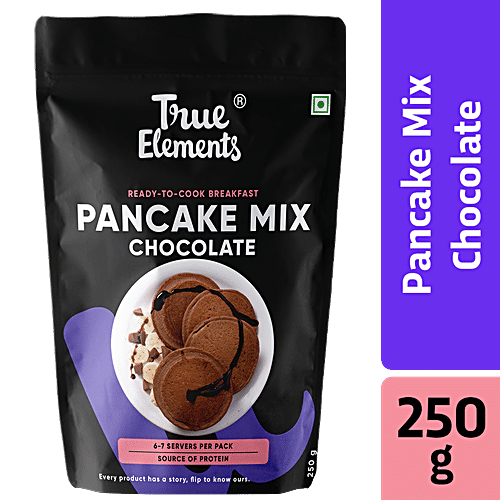 True Elements Chocolate Pancake Mix, 250 g  Ready To Cook Breakfast