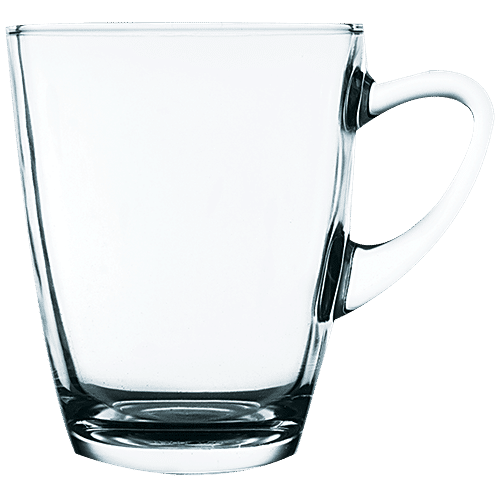 Union Glass Coffee/Tea/Milk Glass Mug, 340 ml (Set of 6)